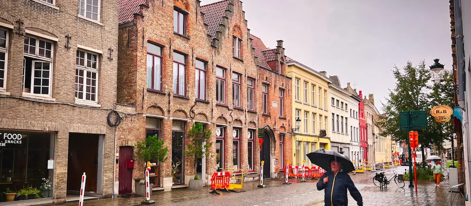 Météo en Belgique avec conditions climatiques. Il pleut ici