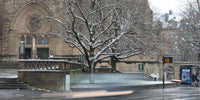 Chutes de neige au Luxembourg et accumulation de neige au sol, épisode neigeux typique des plateaux du Grand-Duché en hiver.