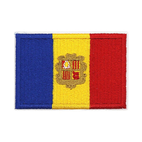 Patch brodé du drapeau de l'Andorre