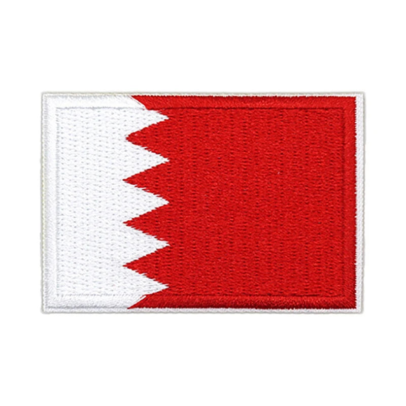 Patch brodé du drapeau du Bahreïn