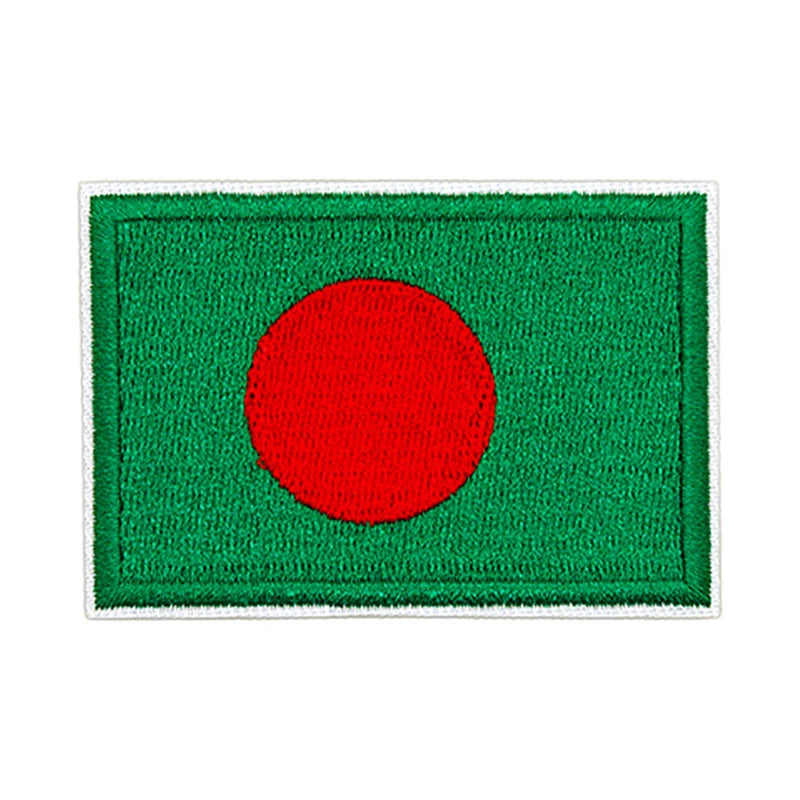 Patch brodé du drapeau du Bangladesh