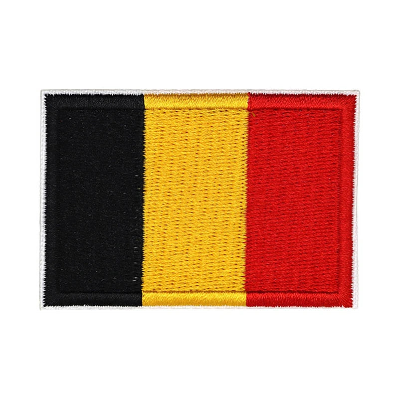 Patch brodé du drapeau de la Belgique
