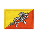 Patch brodé du drapeau du Bhoutan