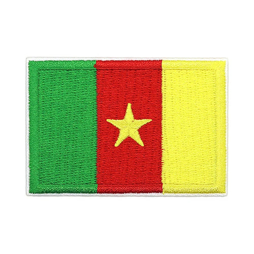 Patch brodé du drapeau du Cameroun