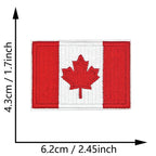 Dimensions du patch brodé du drapeau du Canada