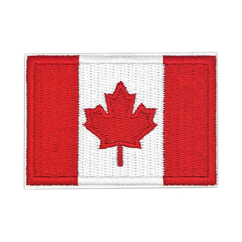Patch brodé du drapeau du Canada