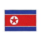 Patch brodé du drapeau de la Corée du Nord