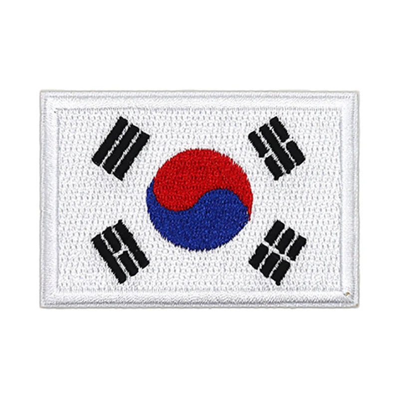 Patch brodé du drapeau de la Corée du Sud
