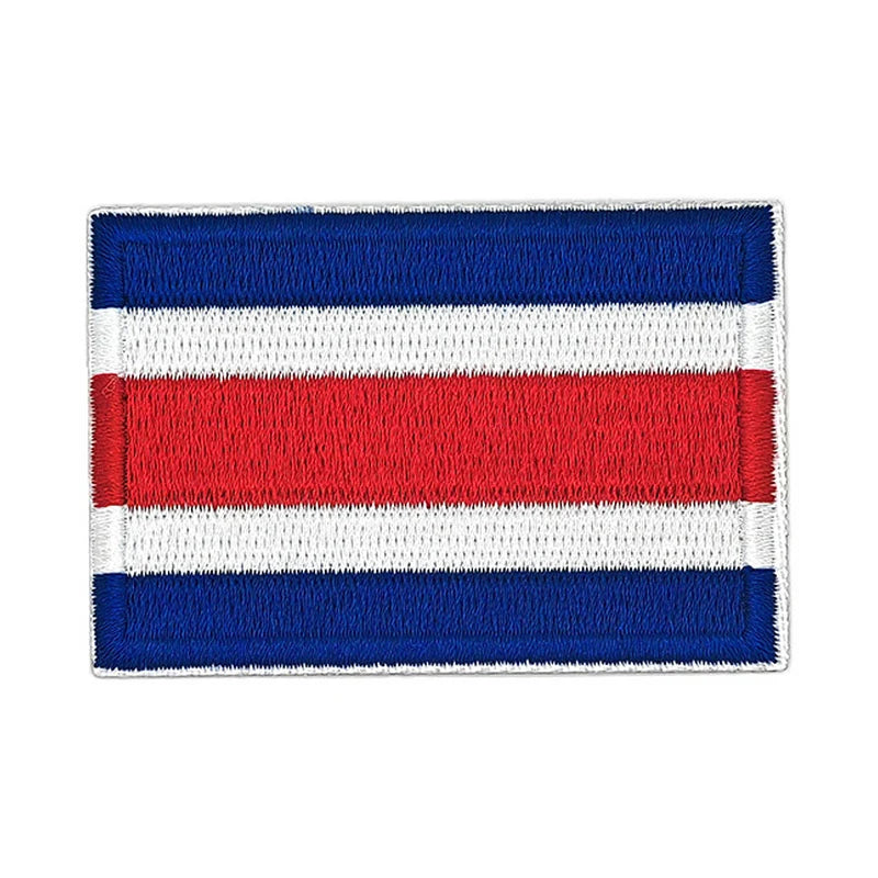 Patch brodé du drapeau du Costa Rica
