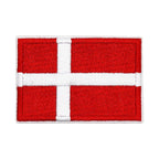 Patch brodé du drapeau du Danemark