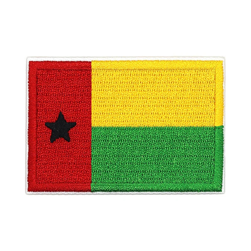 Patch brodé du drapeau de la Guinée-Bissau