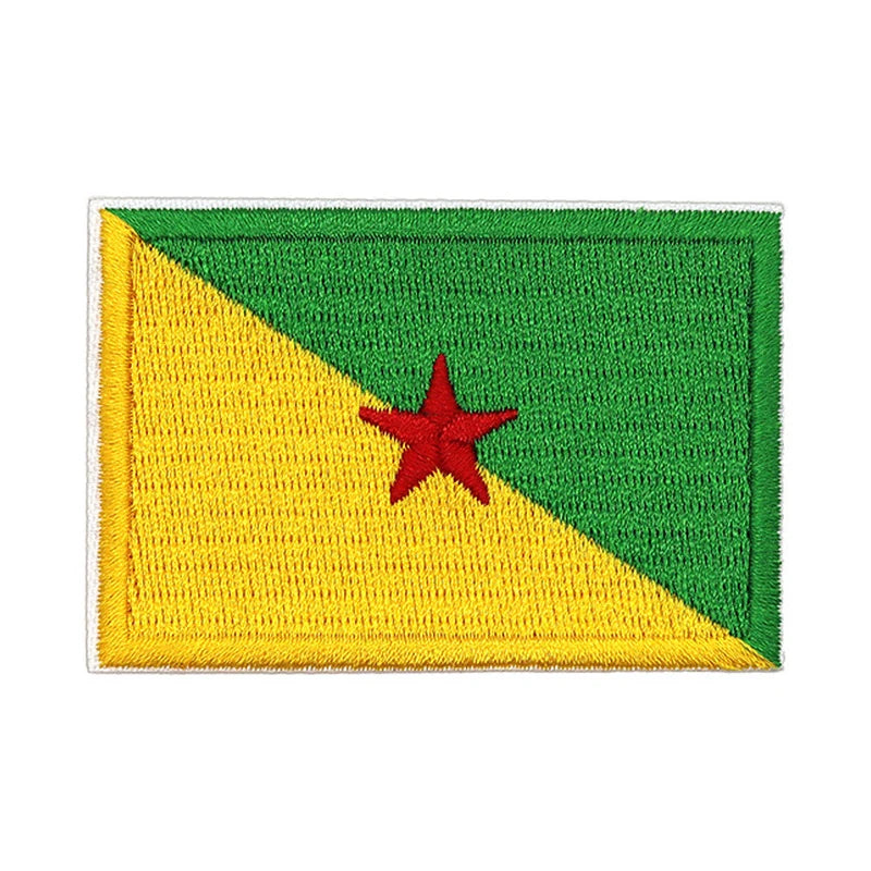 Patch brodé du drapeau de la Guyane française