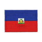 Patch brodé du drapeau d'Haïti