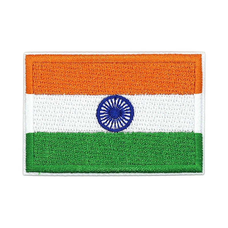 Patch brodé du drapeau de l'Inde