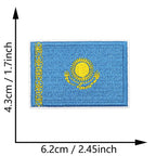 Dimensions du patch brodé du drapeau du Kazakhstan