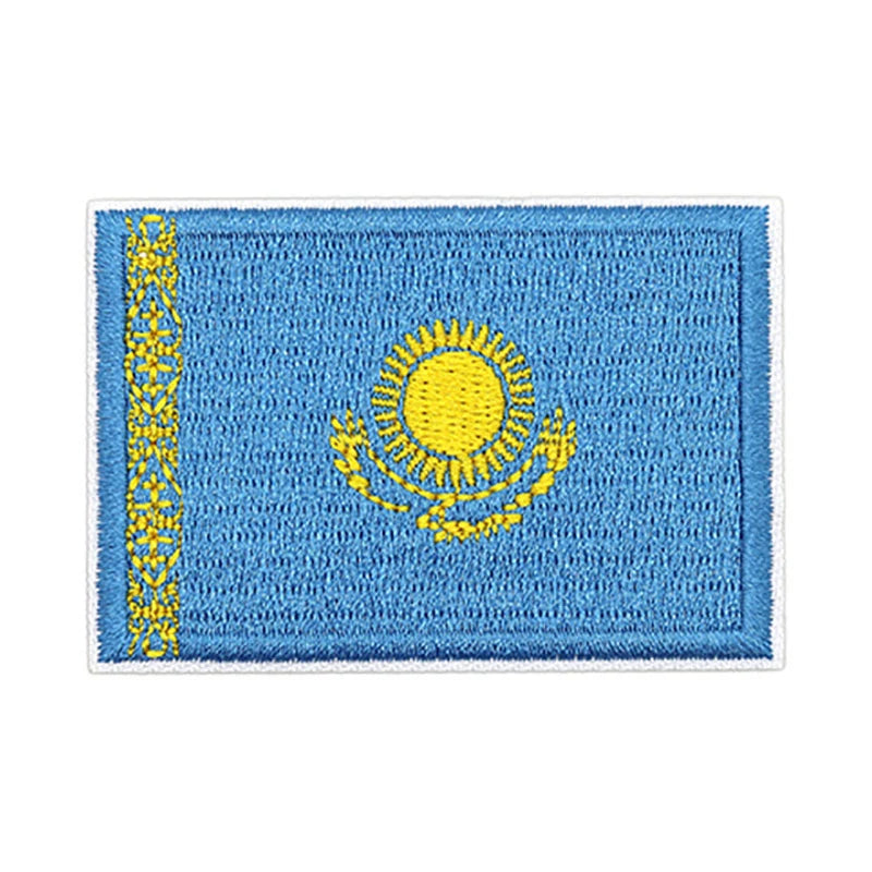 Patch brodé du drapeau du Kazakhstan