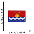 Dimensions du patch brodé du drapeau de Kiribati