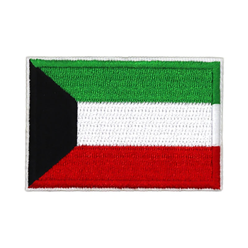 Patch brodé du drapeau du Koweït