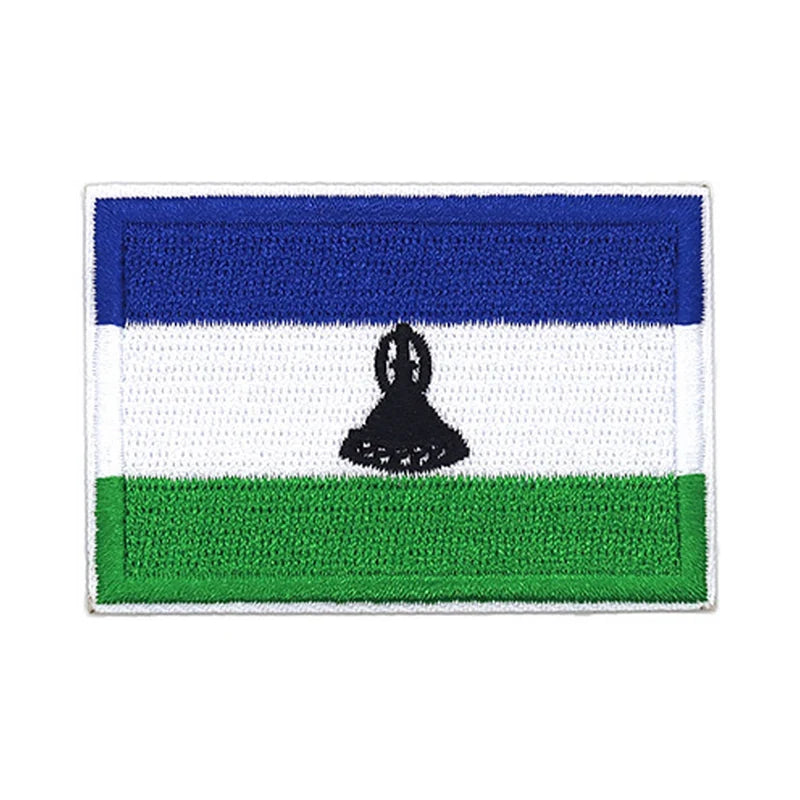 Patch brodé du drapeau du Lesotho