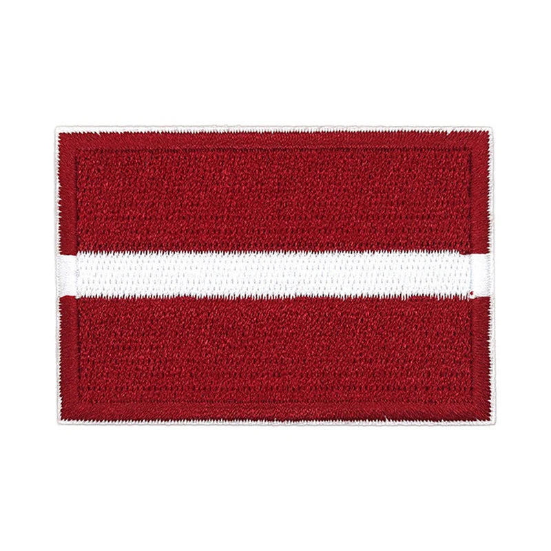 Patch brodé du drapeau de la Lettonie