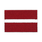Patch brodé du drapeau de la Lettonie