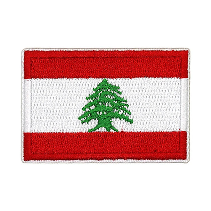 Patch brodé du drapeau du Liban