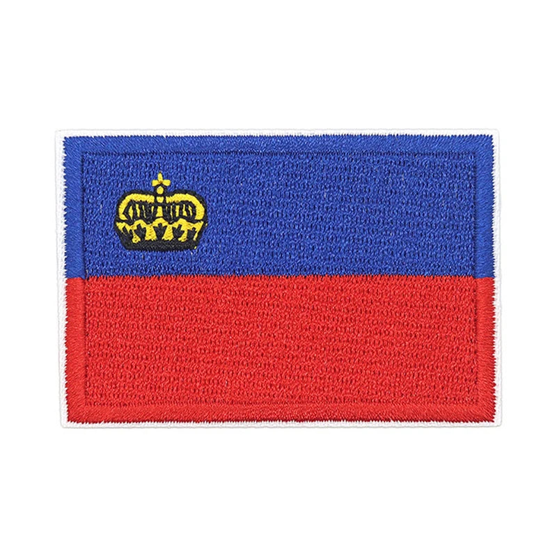 Patch brodé du drapeau du Liechtenstein