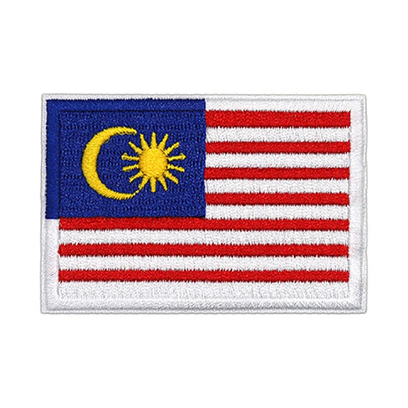 Patch brodé du drapeau de la Malaisie