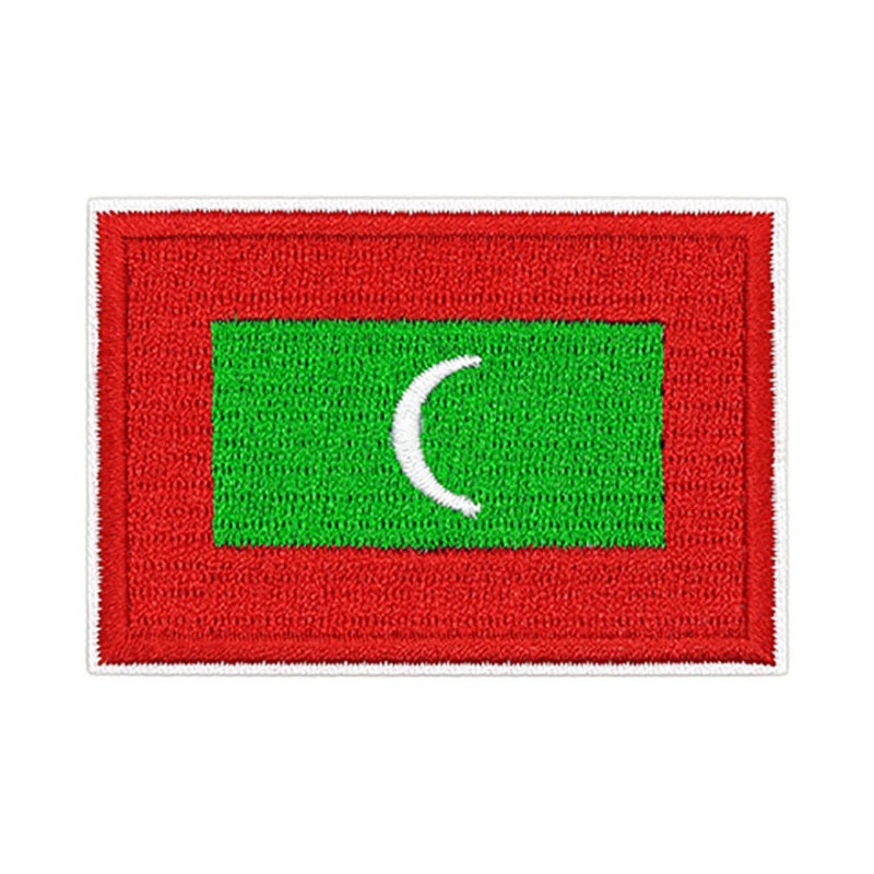 Patch brodé du drapeau des Maldives
