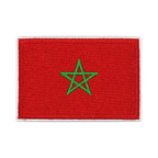 Patch brodé du drapeau du Maroc