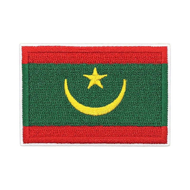 Patch brodé du drapeau de la Mauritanie