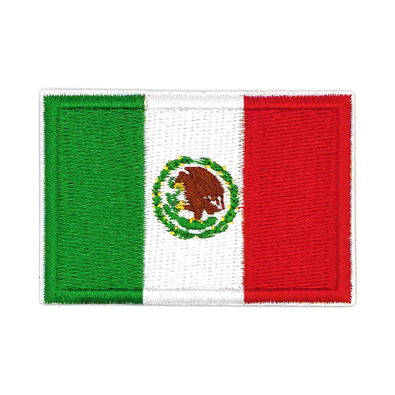 Patch brodé du drapeau du Mexique