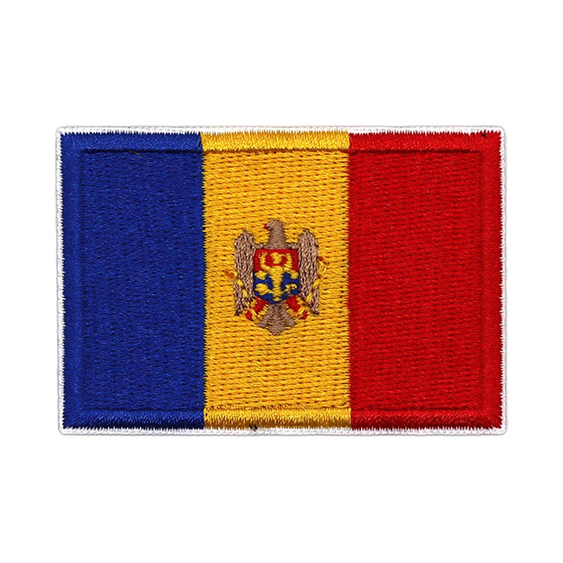 Patch brodé du drapeau de la Moldavie