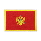 Patch brodé du drapeau du Monténégro