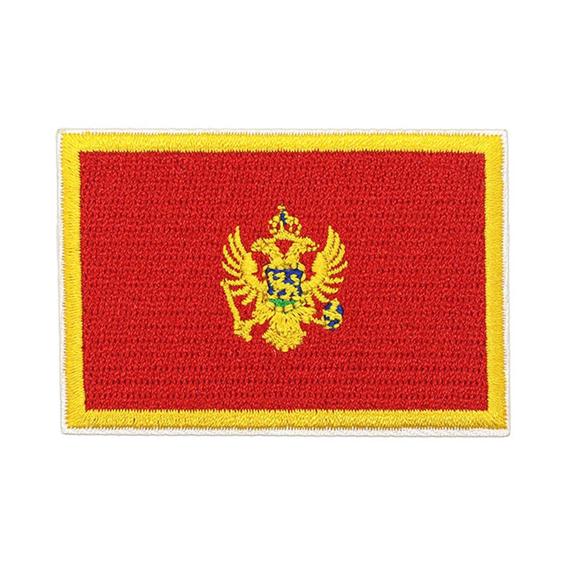 Patch brodé du drapeau du Monténégro