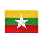 Patch brodé du drapeau du Myanmar