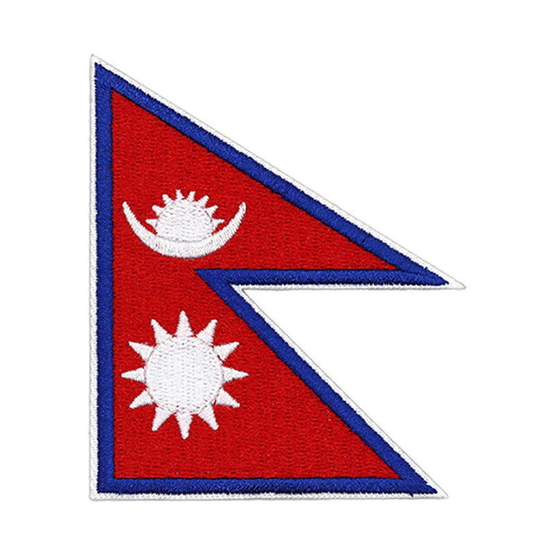 Patch brodé du drapeau du Népal