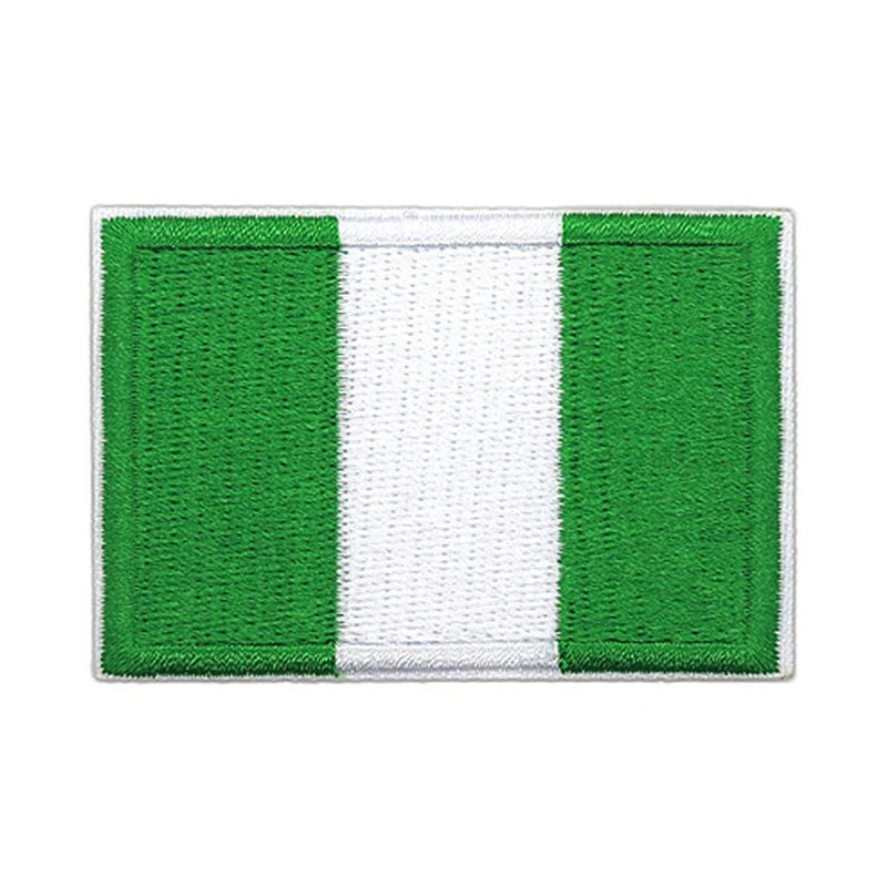 Patch brodé du drapeau du Nigeria