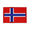 Patch brodé du drapeau de la Norvège
