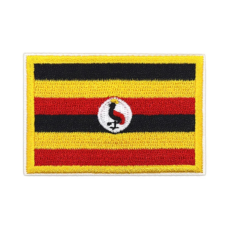 Patch brodé du drapeau de l'Ouganda