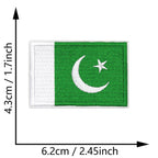 Dimensions du patch brodé du drapeau du Pakistan