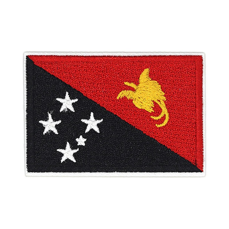Patch brodé du drapeau de la Papouasie-Nouvelle-Guinée