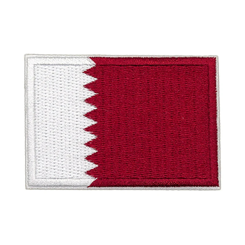 Patch brodé du drapeau du Qatar