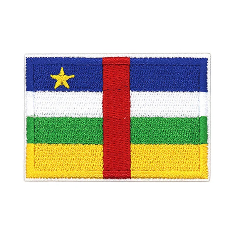 Patch brodé du drapeau de la République centrafricaine