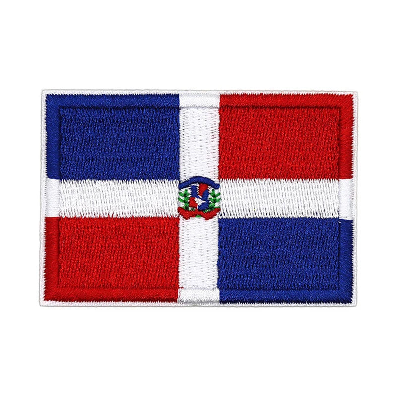 Patch brodé du drapeau de la République dominicaine