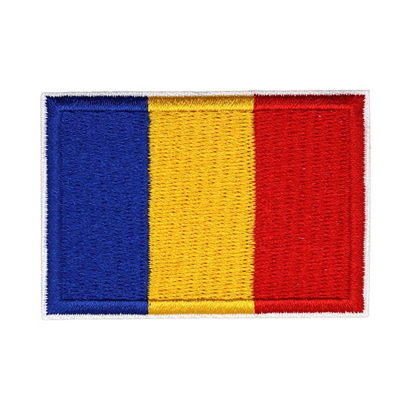 Patch brodé du drapeau de la Roumanie