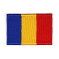 Patch brodé du drapeau de la Roumanie