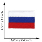 Dimensions du patch brodé du drapeau de la Russie