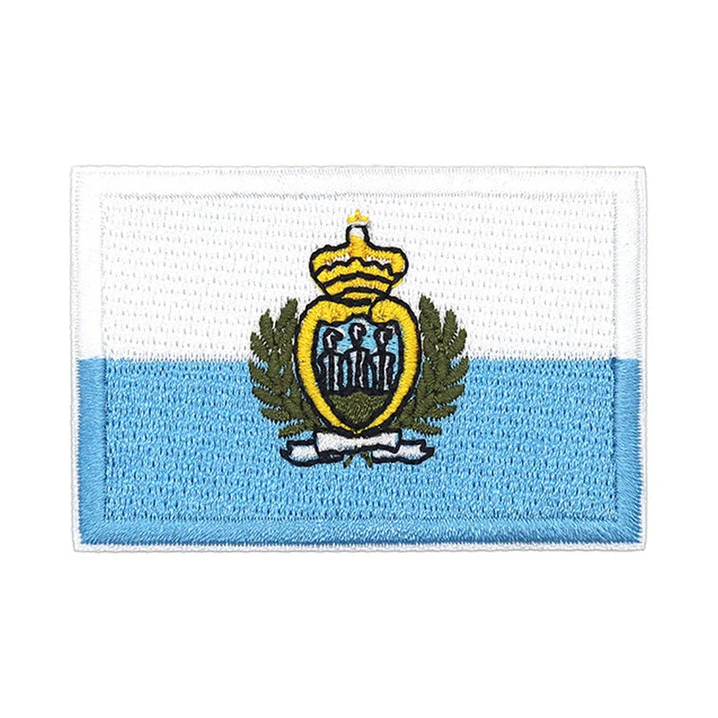 Patch brodé du drapeau de Saint-Marin