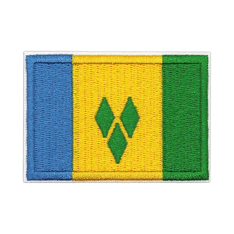 Patch brodé du drapeau de Saint-Vincent-et-les-Grenadines